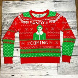 Buddy the Elf "Santa's Coming" Ugly Christmas Sweater